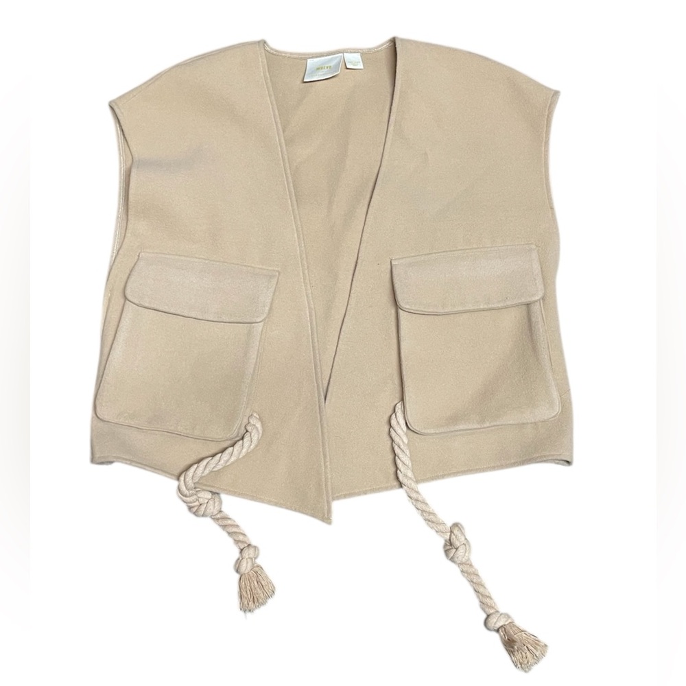 Maeve by Anthropologie Utility Vest and Rope Tie Closure with Tassels